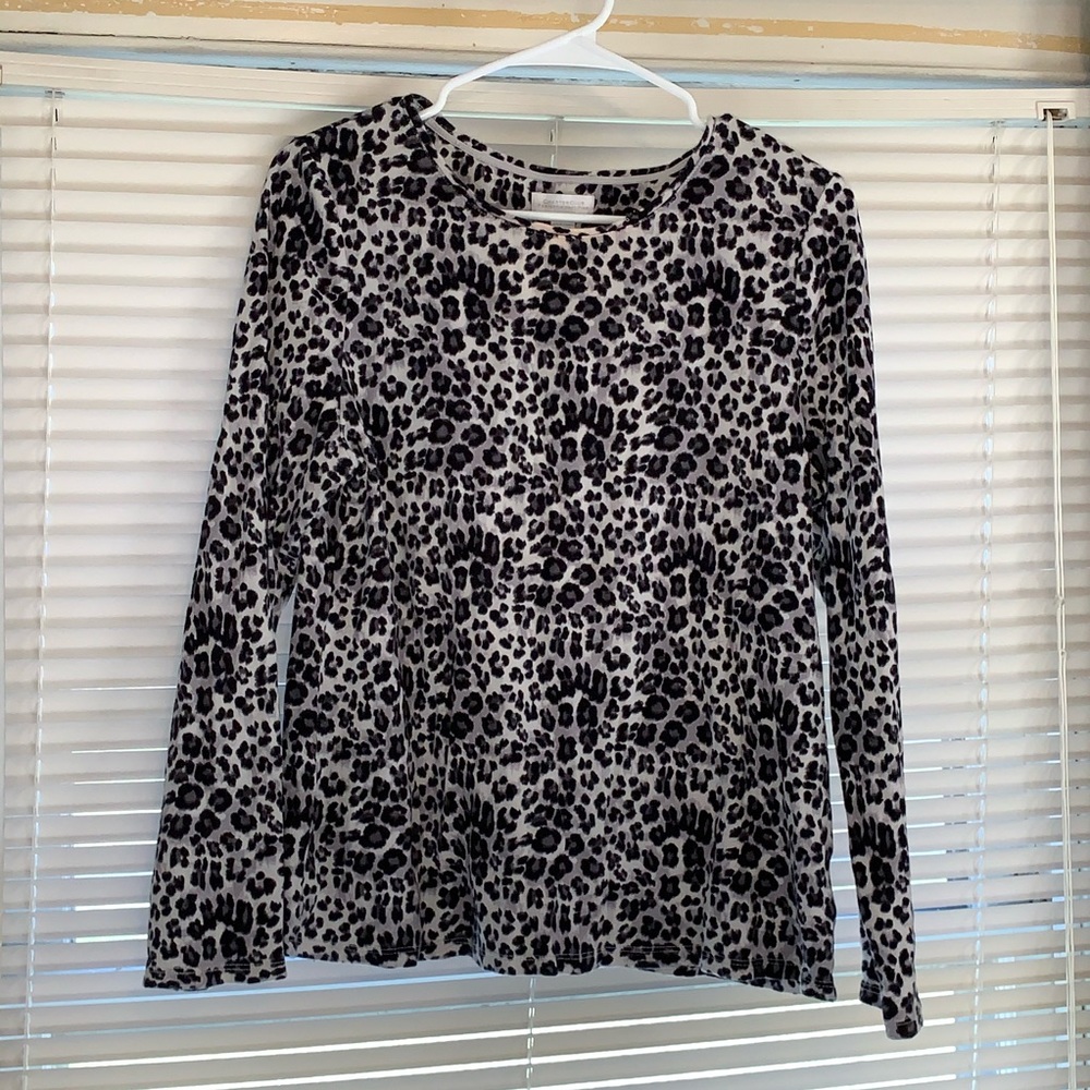 Charter Club Leopard Print Top